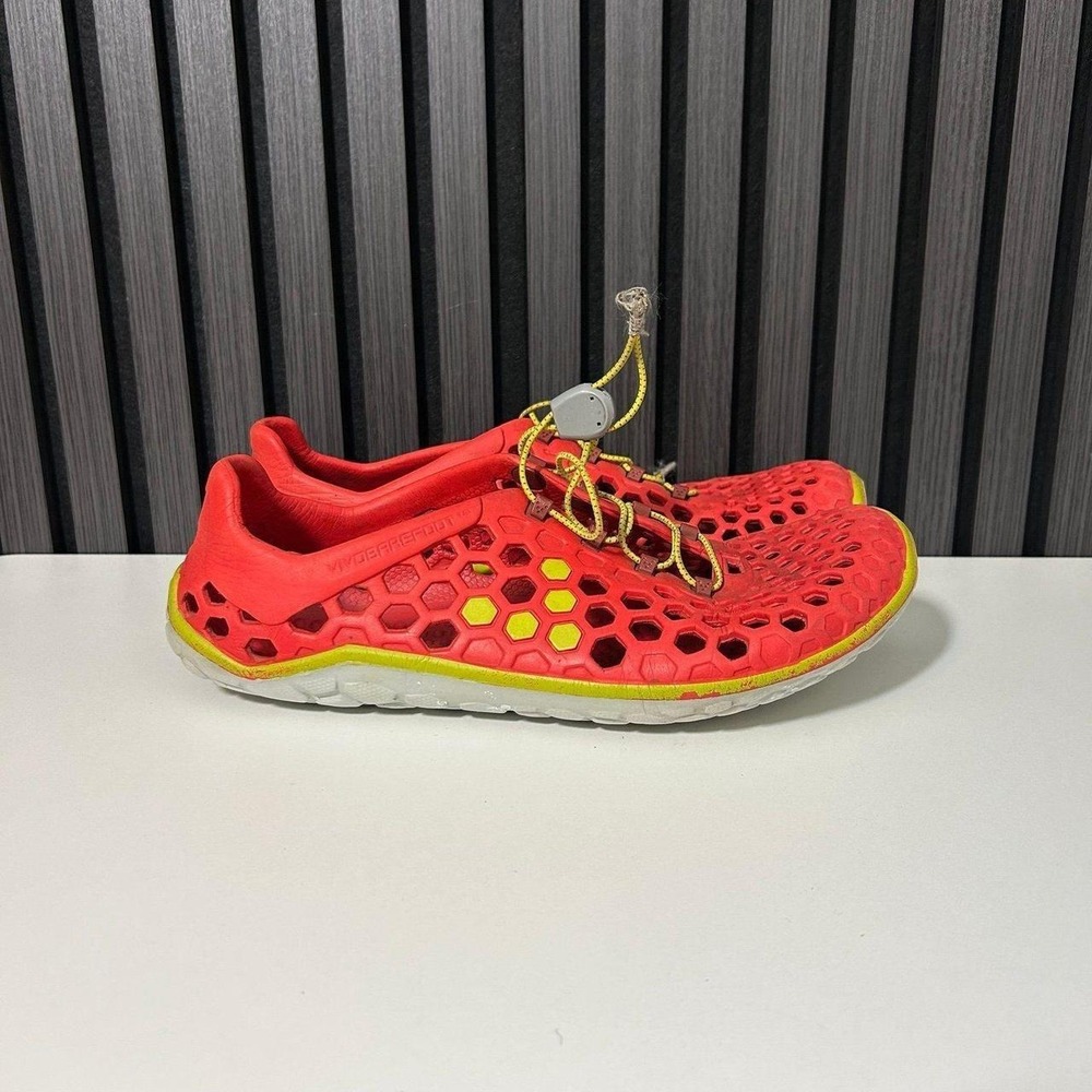 Vivo barefoot red yellow perforated sneakers Mens 10